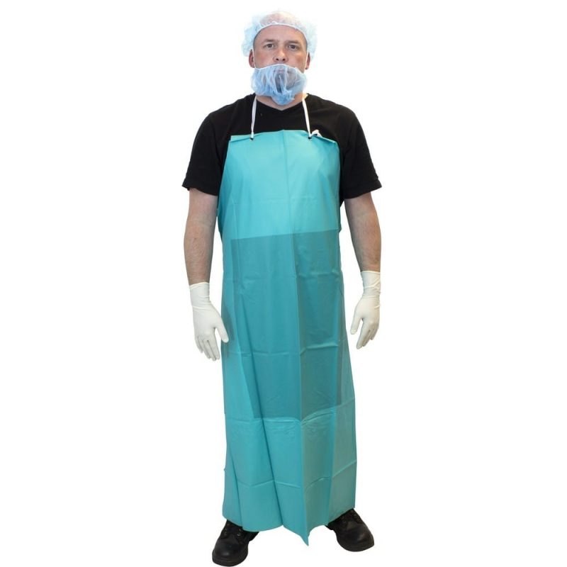 20 Mil Green PVC Apron 36" x50", w/Stomach Patch (Sold Individually)
