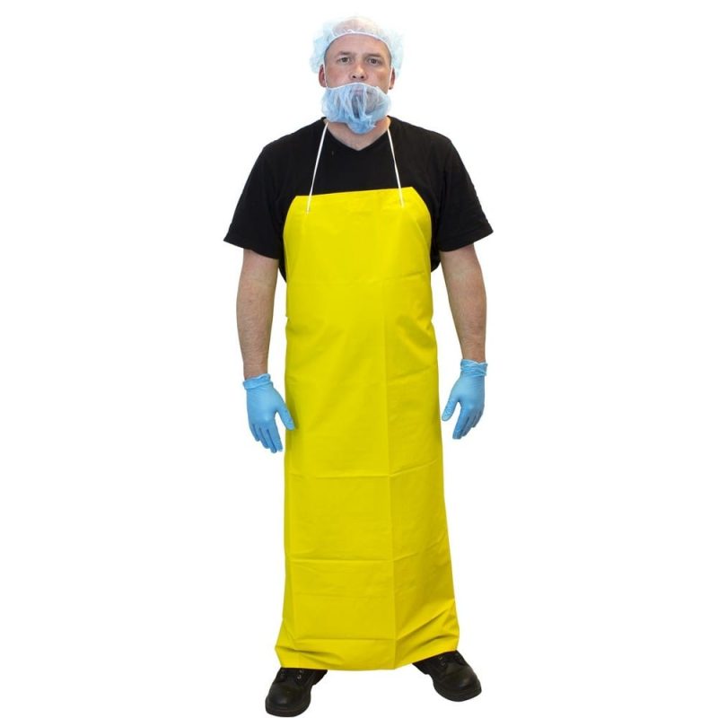35 Mil Yellow PVC/Polyester Apron, 35" x 50" (Sold Individually)