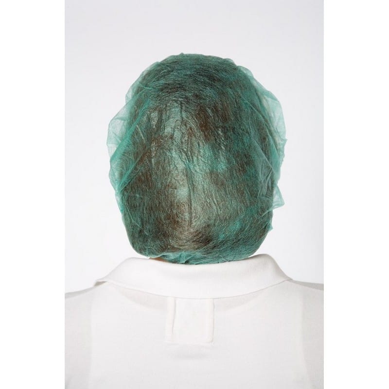 Bouffant, Green, Light Polypropylene, 24" (500 Per Case) - Image 2