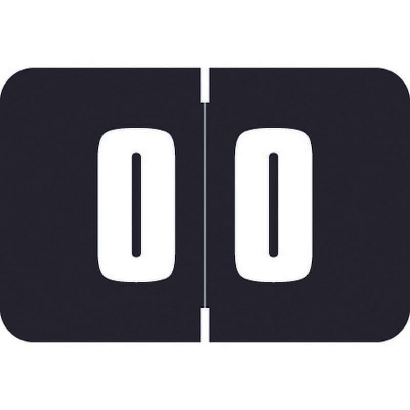 Digi Color DCNM Compatible Numeric "0" Labels, Laminated Stock, 1-1/2" x 1" Individual Numbers - Roll of 250