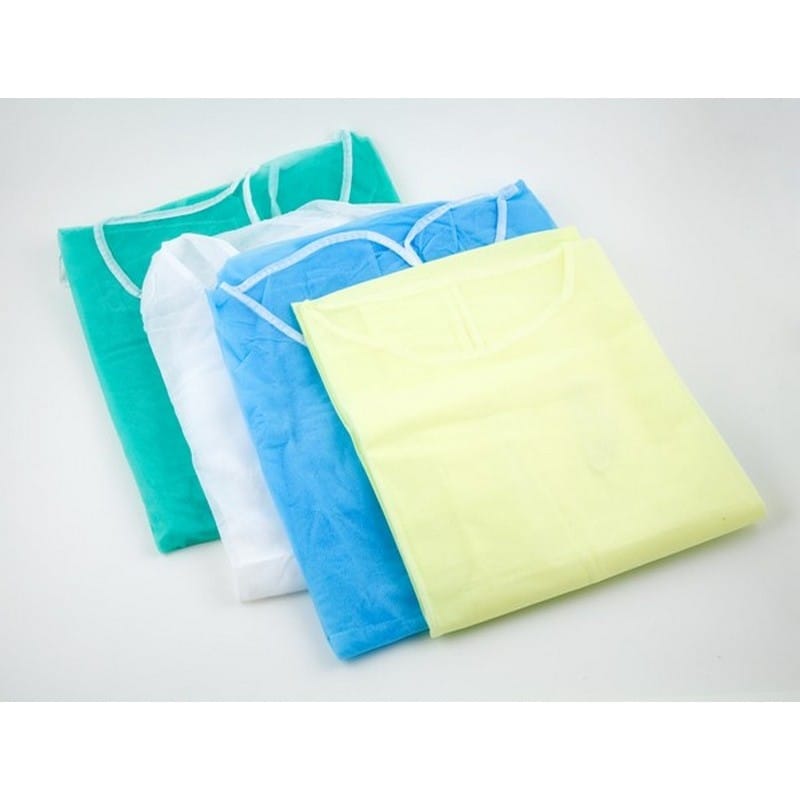 XL, Yellow Isolation Polypropylene Gown w/Ties (50 Per Case) - Image 4