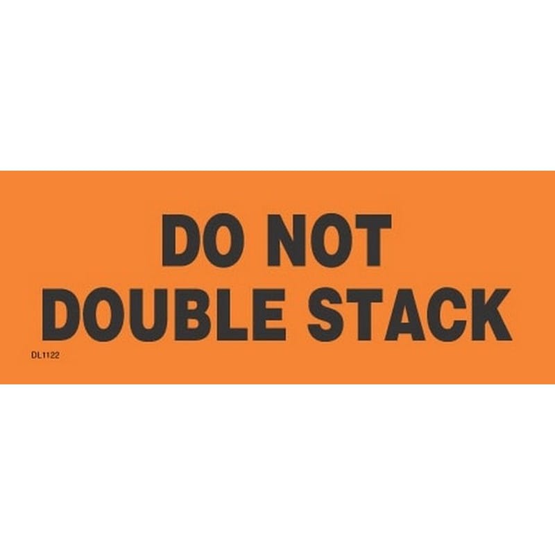 2" x 6" Do Not Double Stack Labels (500 per Roll) - Image 2