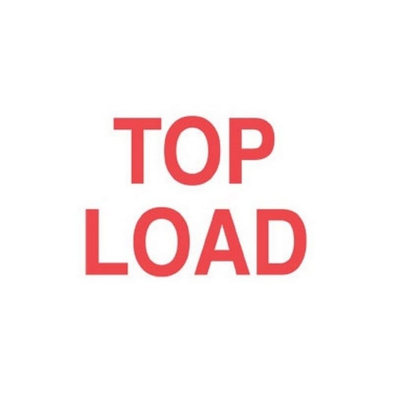 3" x 5" White/Red Top Load Labels (500 per Roll)