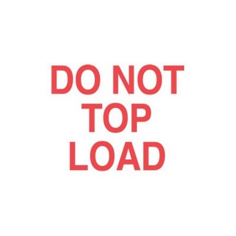 3" x 5" Do Not Top Load Labels (500 per Roll) - Image 2