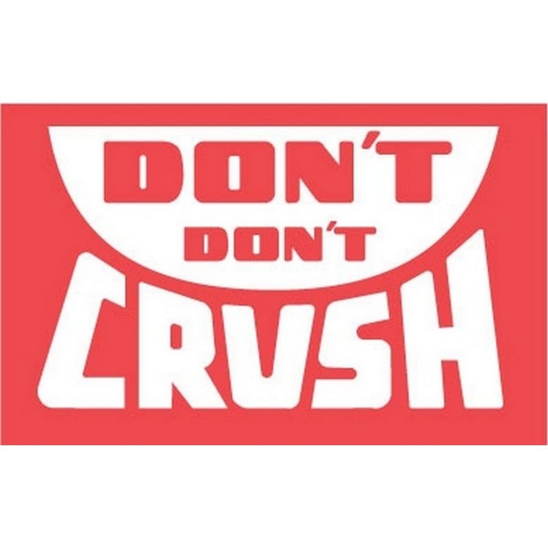 2" x 3" Don't Don't Crush Labels (500 per Roll) - Image 2