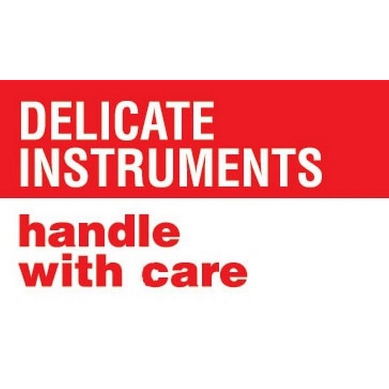 3" x 5" Delicate Instruments Handle with Care Labels (500 per Roll) - Image 2