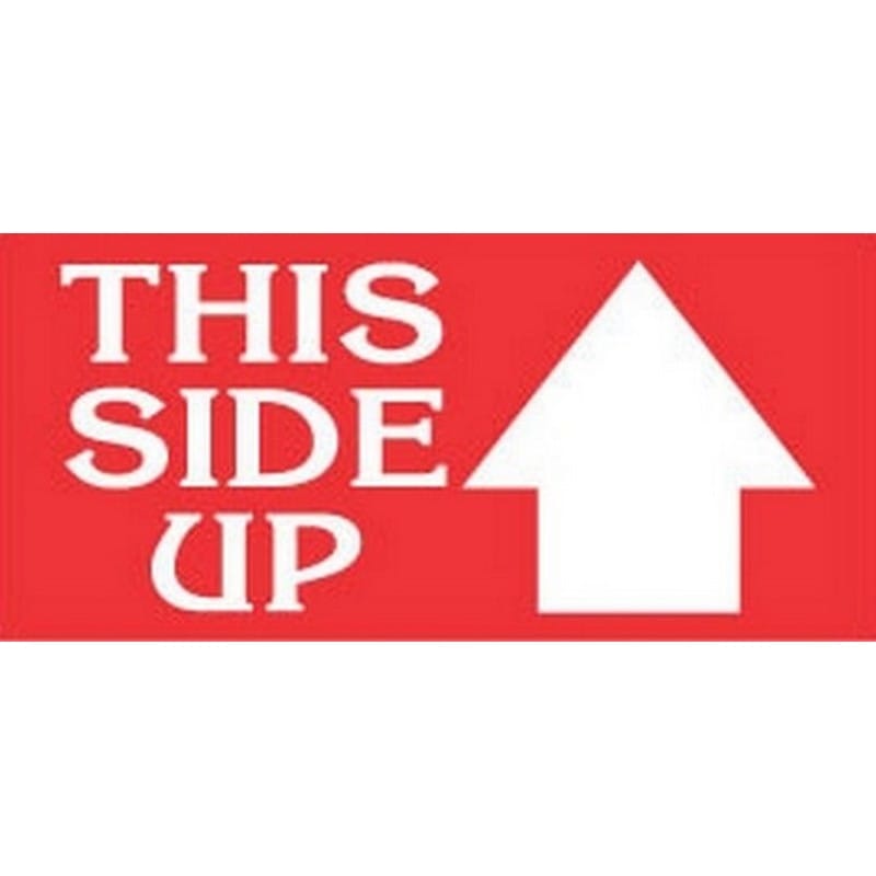 2" x 4" This Side Up Labels (500 per Roll)