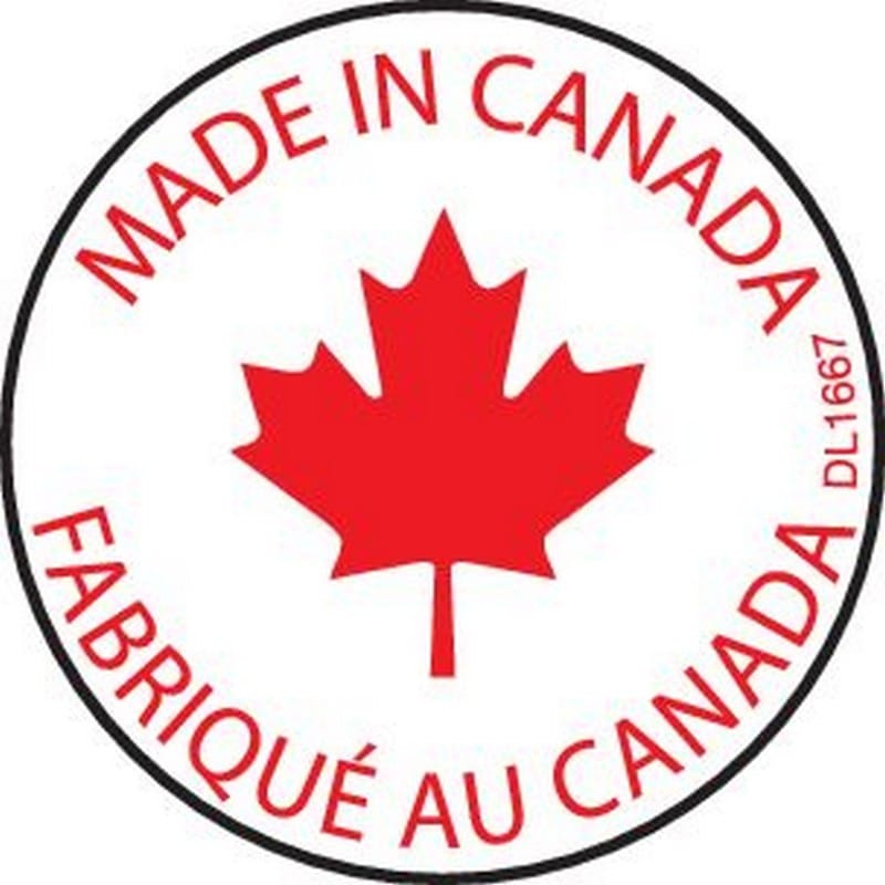 1" Diameter Made in Canada/fabrique au Canada Circle Labels (500 per Roll)
