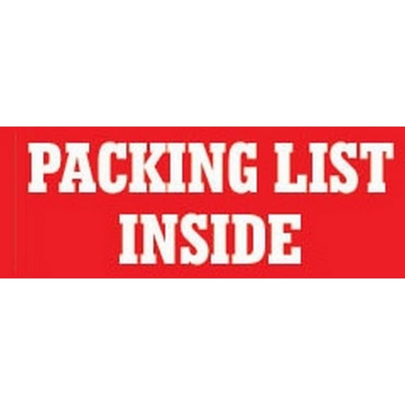 1-1/2" x 3" Packaging List Inside Labels (500 per Roll) - Image 2