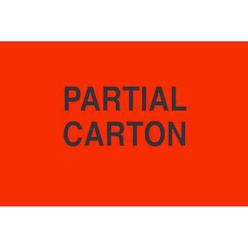 3" x 4" Partial Carton Labels (500 per Roll) - Image 2