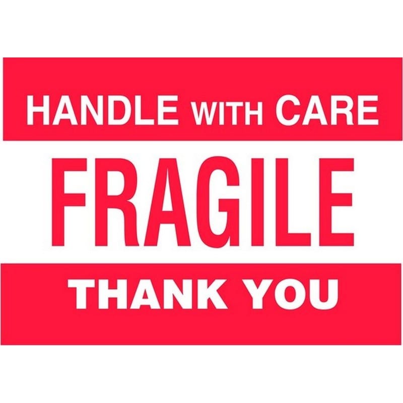 3" x 5" Fragile Labels (500 per Roll)