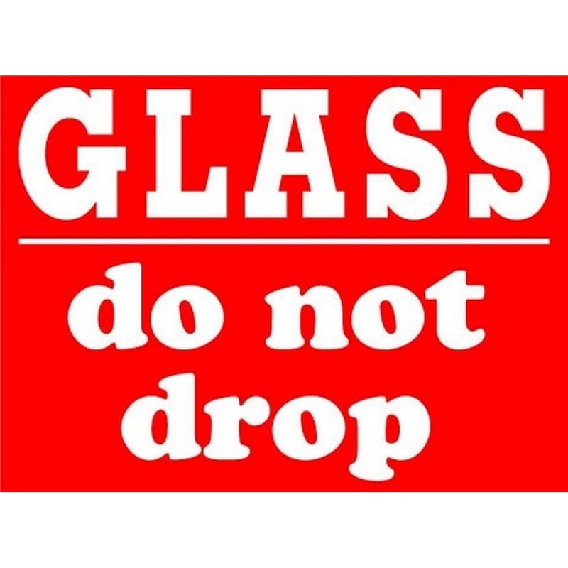 3" x 4" Glass Do Not Drop Labels (500 per Roll) - Image 2