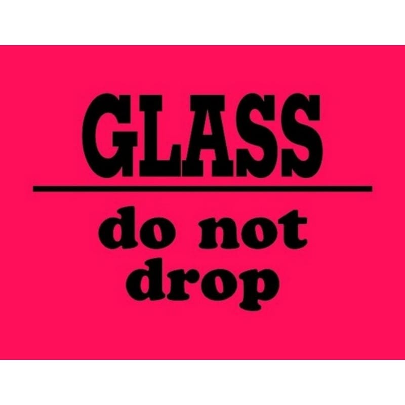 3" x 4" Glass Do Not Drop Labels (500 per Roll) - Image 2