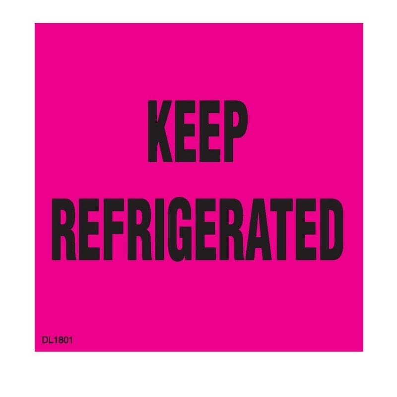 3" x 3" Keep Refrigerated Labels (500 per Roll)