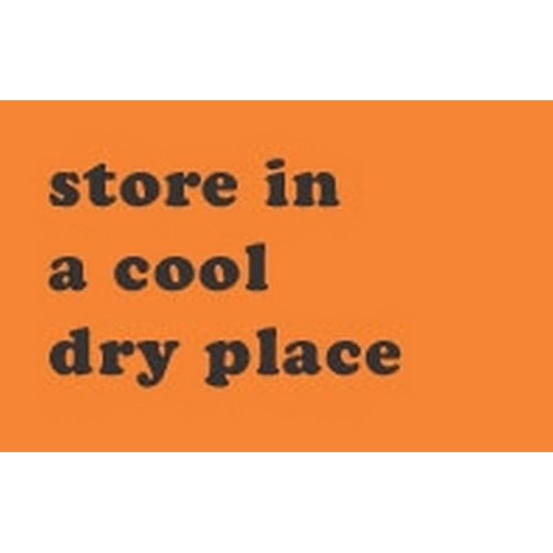 3" x 5" Store In Cool Dry Place Labels (500 per Roll)