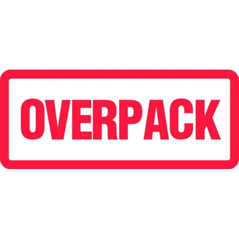 2-1/2" x 6" Overpack Labels (500 per Roll)