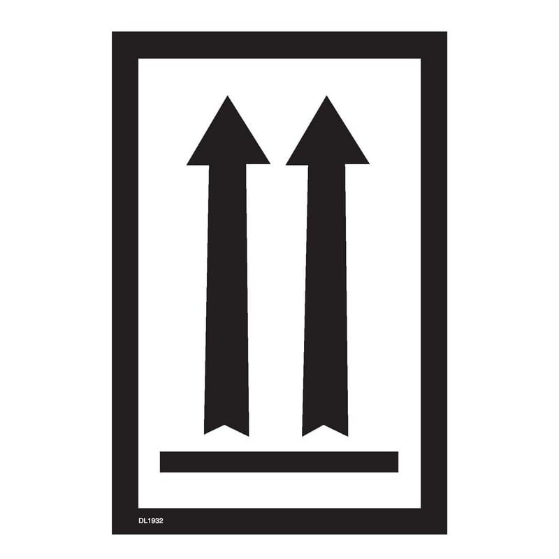 4" x 6" Arrows Up Labels (500 per Roll)