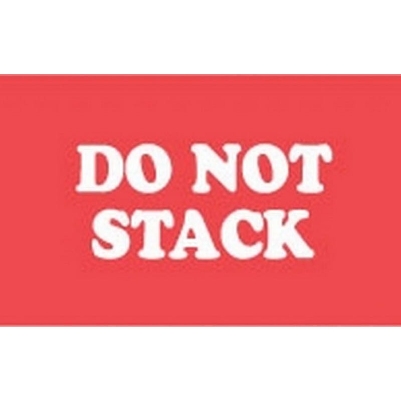3" x 5" Do Not Stack Labels (500 per Roll)