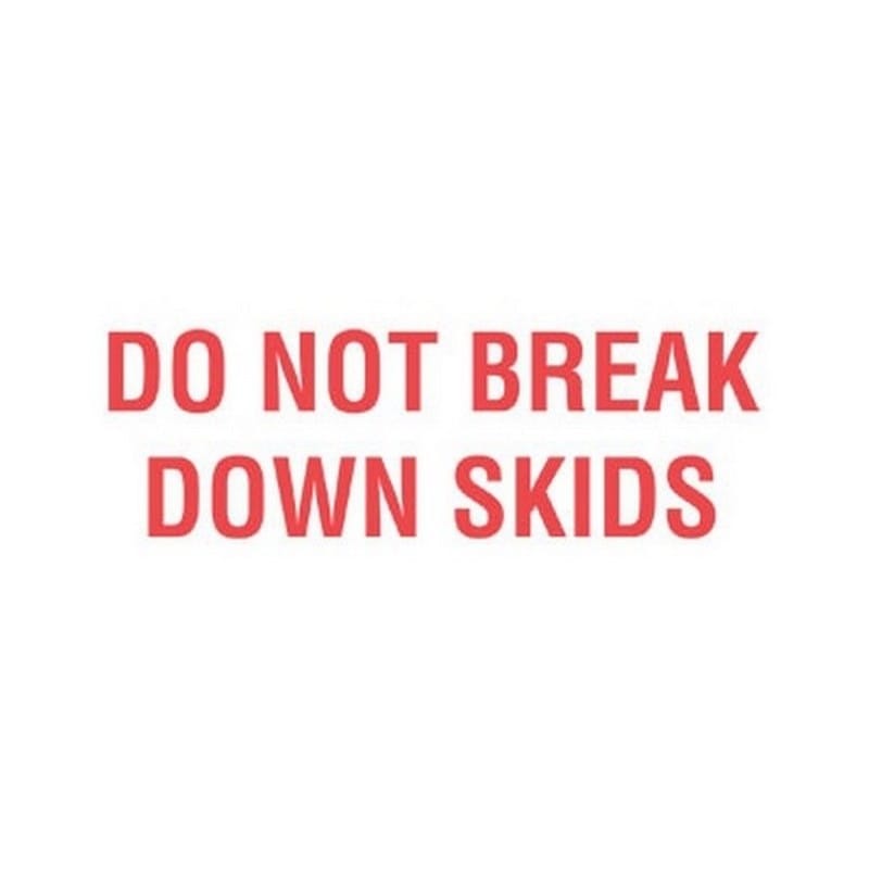 3" x 5" Do Not Break Down Skids Labels (500 per Roll) - Image 2