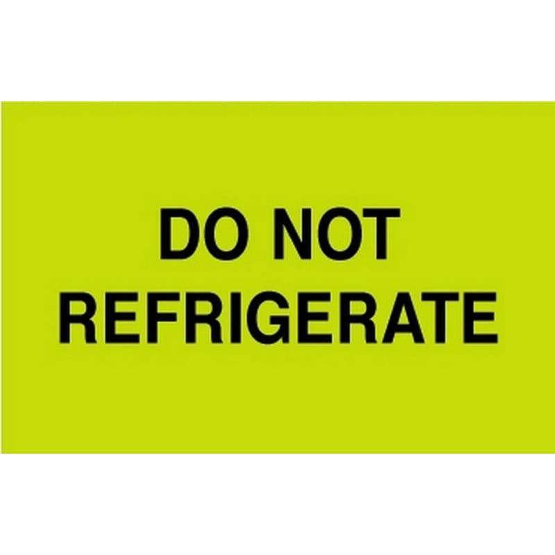 Do Not Refrigerate Labels – 3” x 5” – 500 Per Roll