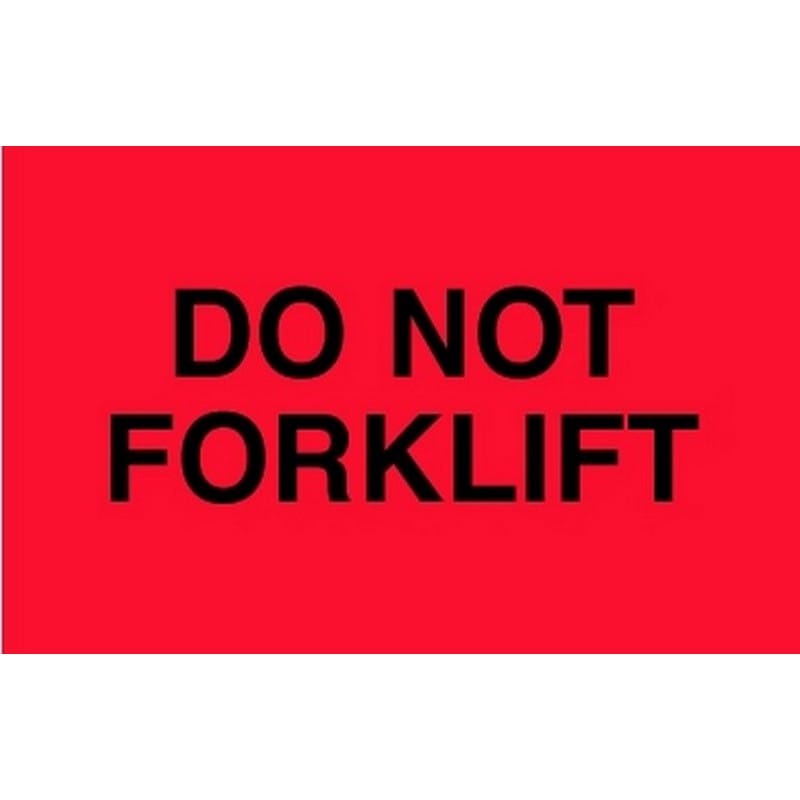 3" x 5" Do Not Forklift Labels (500 per Roll) - Image 2