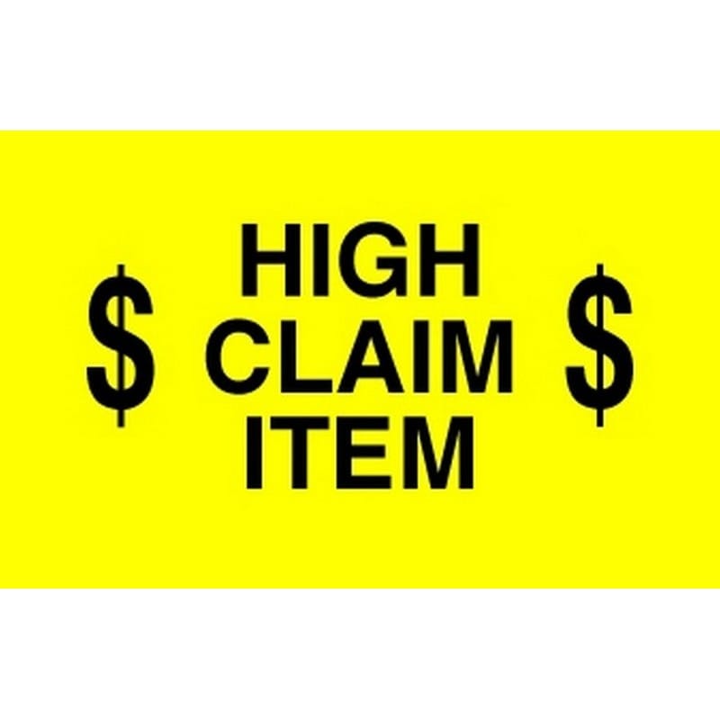 3" x 5" High Claim Item Labels (500 per Roll) - Image 2