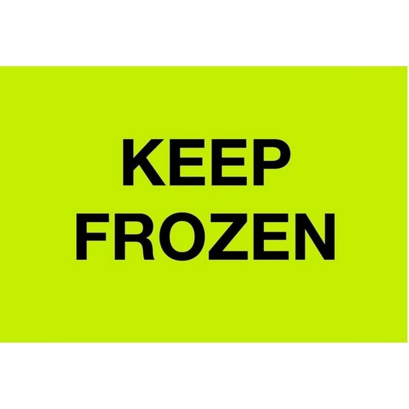 3" x 5" Keep Frozen Labels (500 per Roll)
