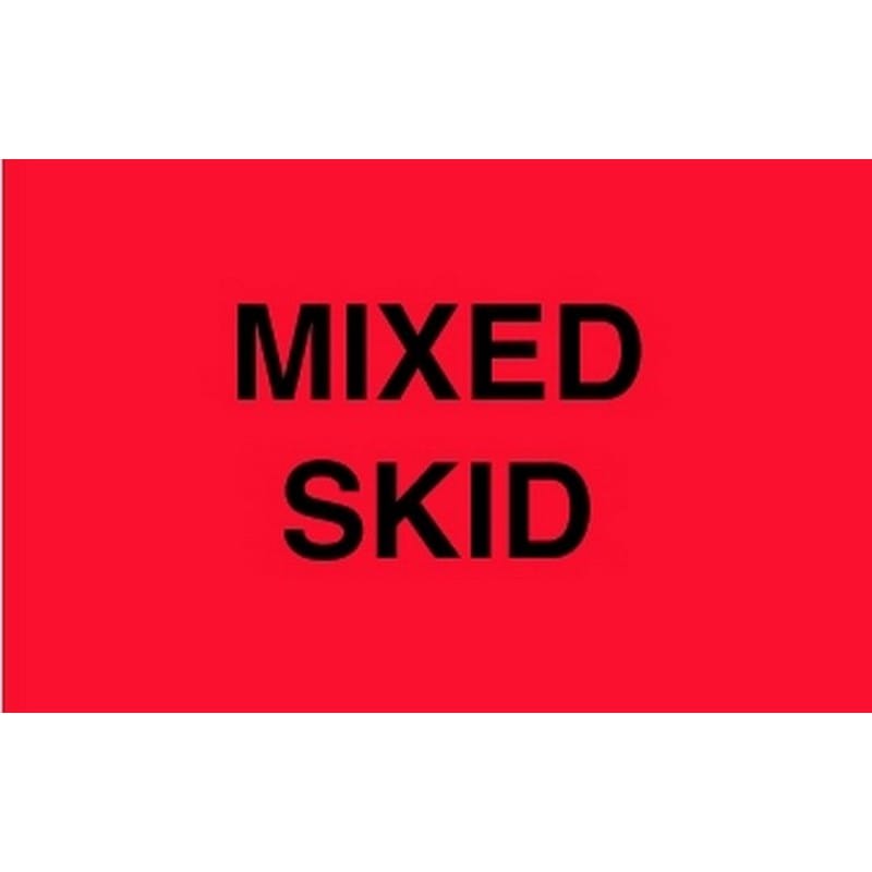 3" x 5" Mixed Skid Labels (500 per Roll)