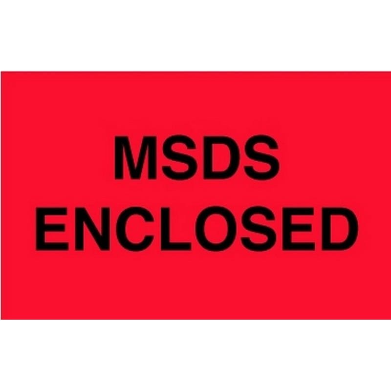 3" x 5" MSDS Enclosed Labels (500 per Roll) - Image 2