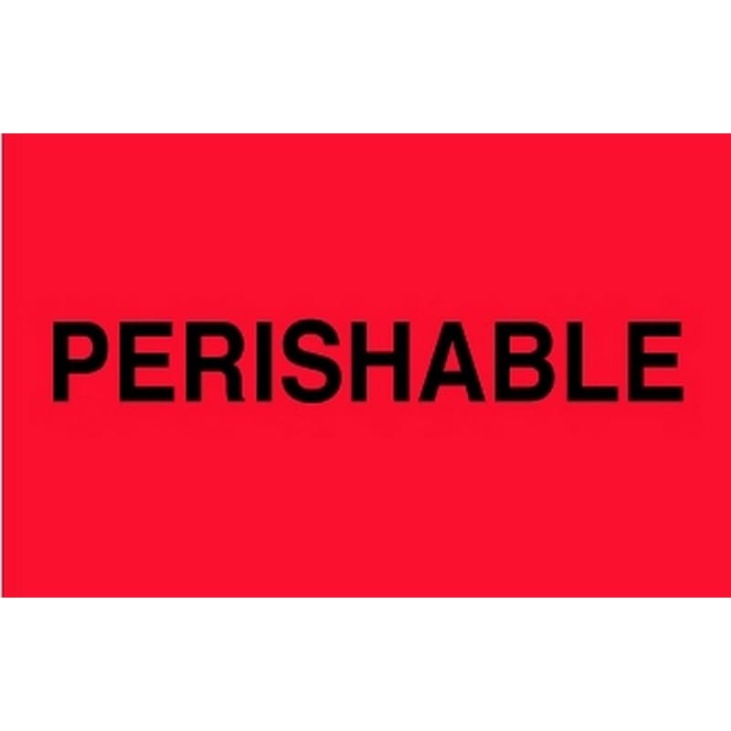 3" x 5" Perishable Labels (500 per Roll)