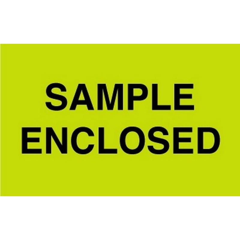 3" x 5" Sample Enclosed Labels (500 per Roll) - Image 2