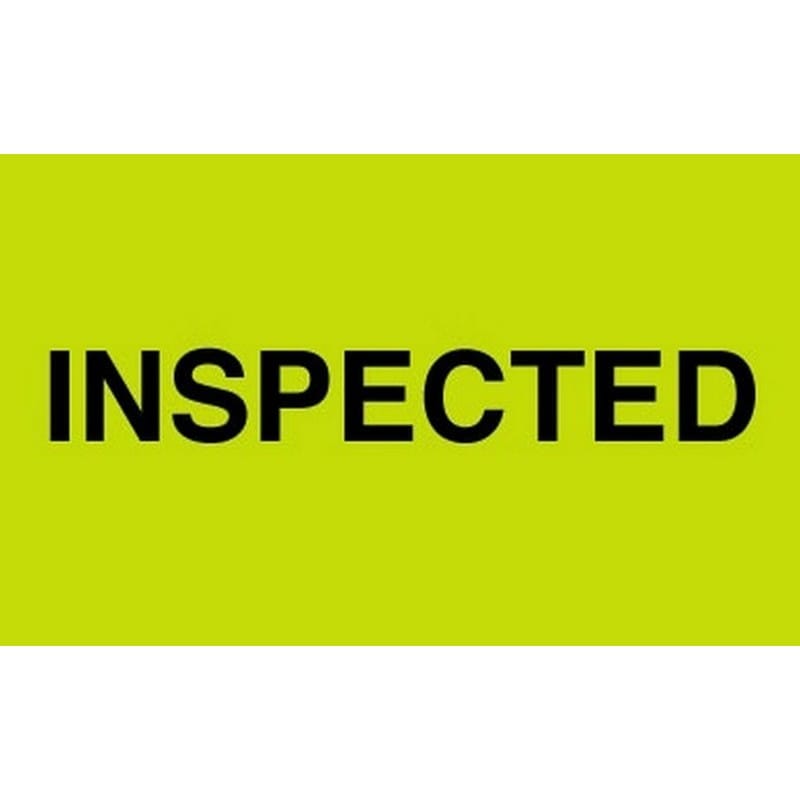 3" x 5" Inspected Labels (500 per Roll) - Image 2