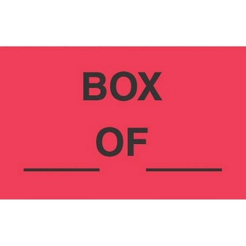 1-3/8" x 2" Box ____ Of ____ Labels (500 per Roll)