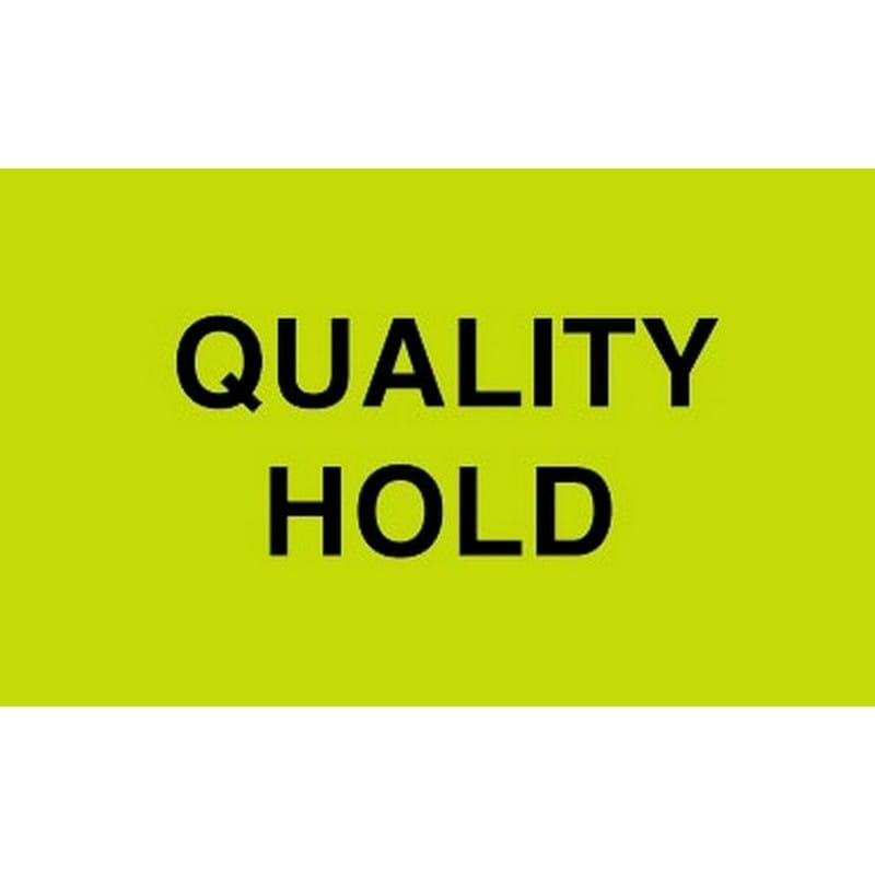 2" x 3" Quality Hold Labels (500 per Roll)