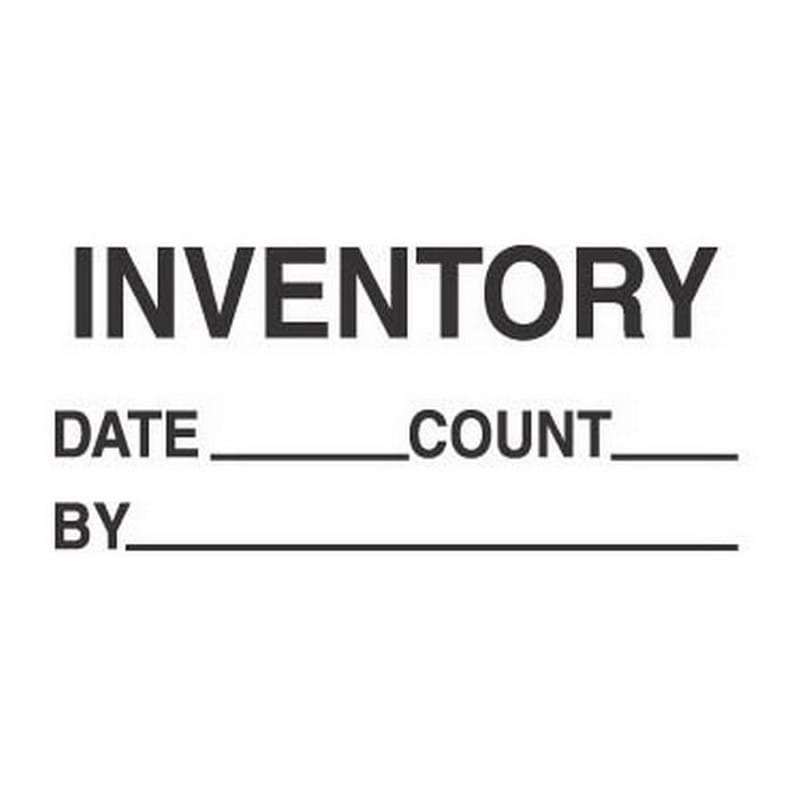 1-3/8" x 2" Inventory Date ____ Count ___ By ____ Labels (500 per Roll) - Image 2