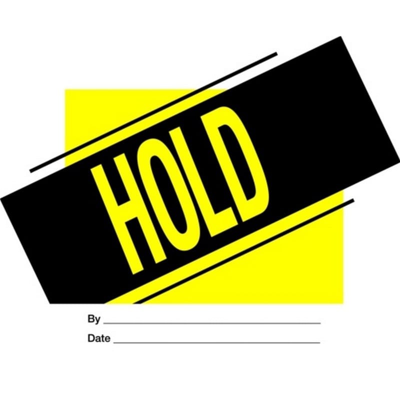 4" x 4" Hold Labels (500 per Roll) - Image 2