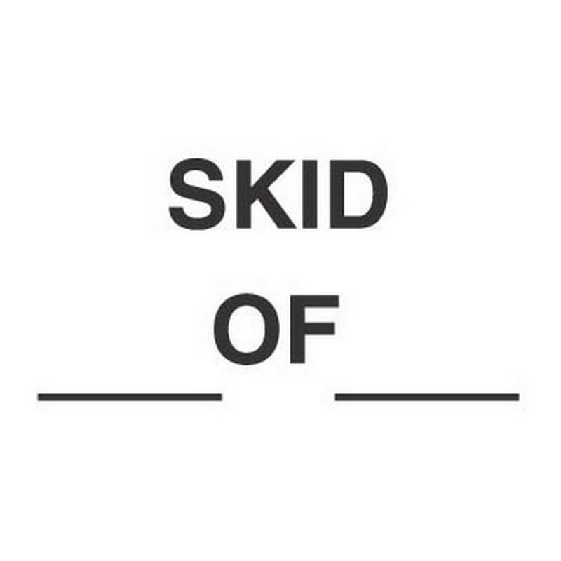 3" x 5" Skid ___ Of ___ Labels (500 per Roll) - Image 2