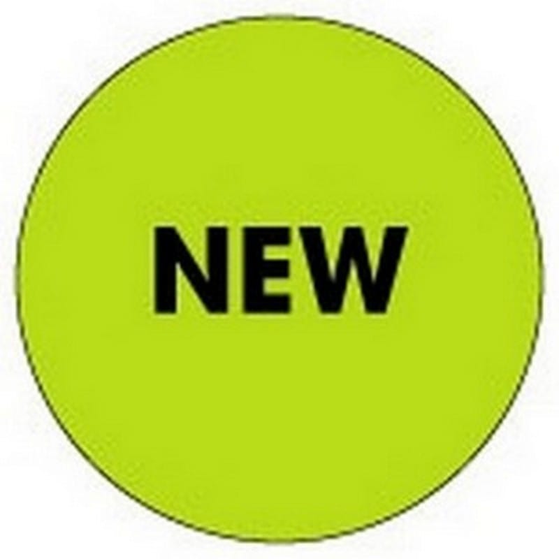 2" Diameter New Circle Labels (500 per Roll)