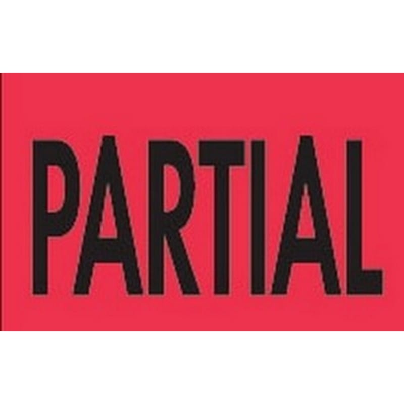 2" x 3" Partial Labels (500 per Roll)