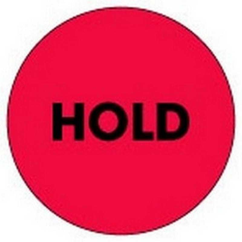 2" Diameter Hold Circle Labels (500 per Roll) - Image 2