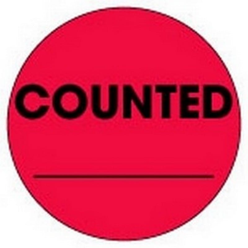 2" Diameter Counted ____ Circle Labels (500 per Roll) - Image 2