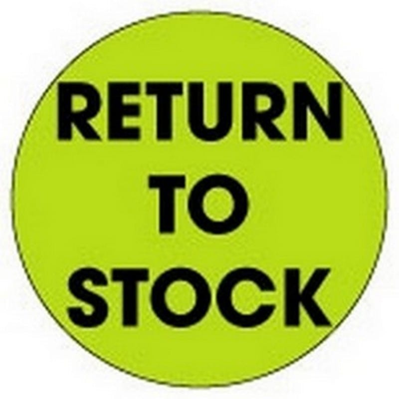 2" Diameter Return To Stock Circle Labels (500 per Roll) - Image 2