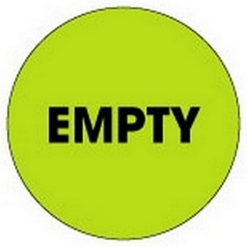 2" Diameter Empty Circle Labels (500 per Roll)