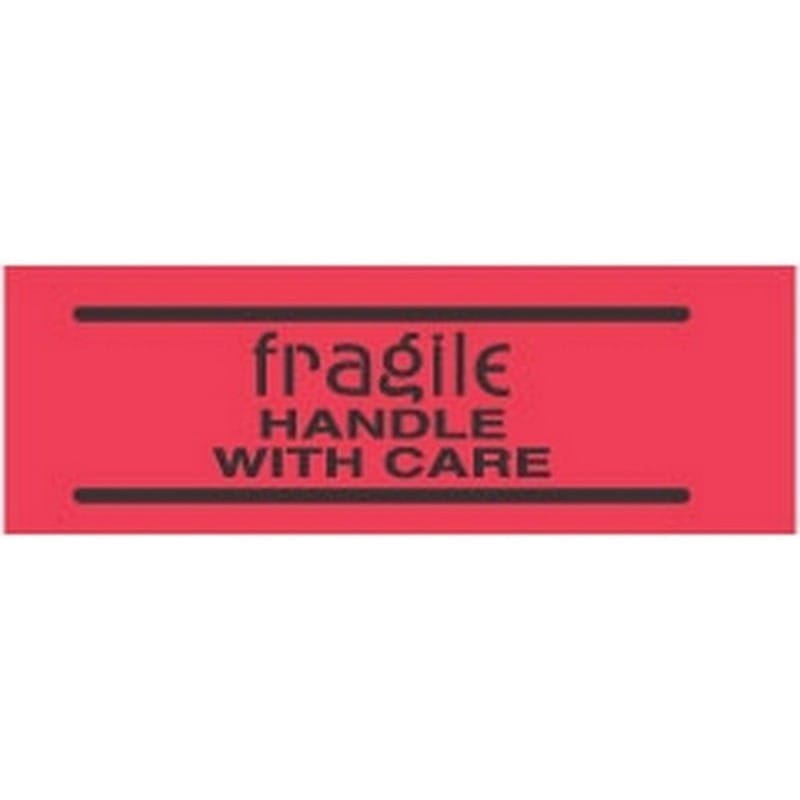 2" x 3" Fragile Handle with Care Labels (500 per Roll) - Image 2