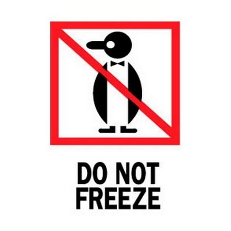 3" x 4" Do Not Freeze Labels (500 per Roll) - Image 2