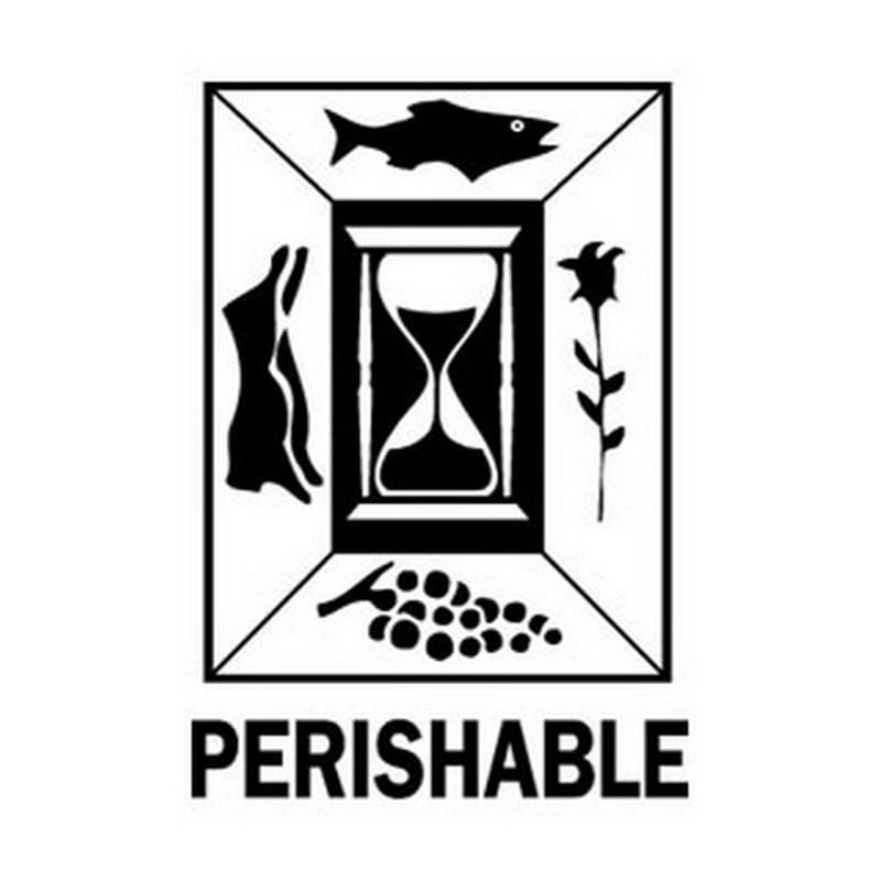 3" x 4" Perishable Labels (500 per Roll) - Image 2