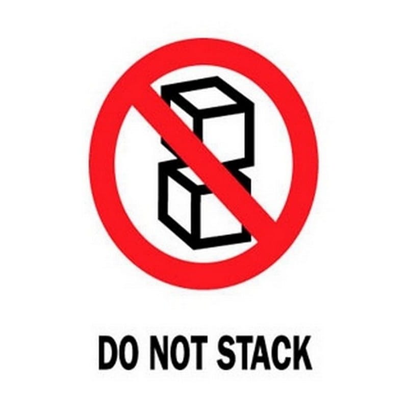 4" x 6" Do Not Stack Labels (500 per Roll)