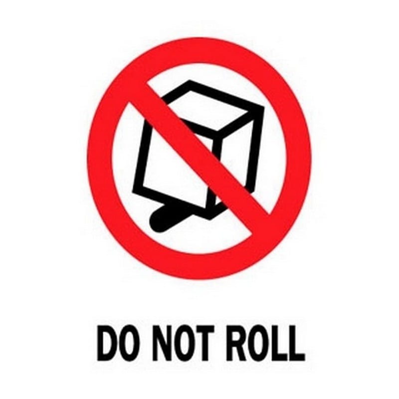 3" x 4" Do Not Roll Labels (500 per Roll) - Image 2