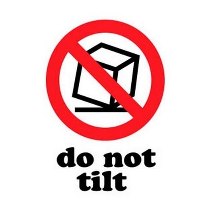 3" x 4" Do Not Tilt Labels (500 per Roll) - Image 2