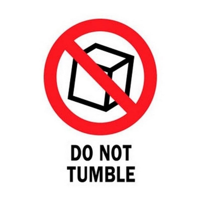 3" x 4" Do Not Tumble Labels (500 per Roll) - Image 2